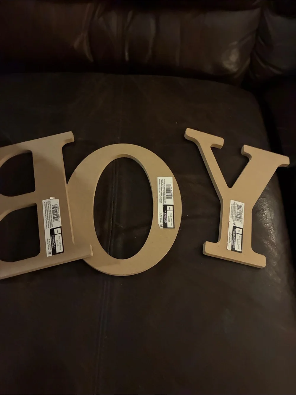 BOY Wall Letters - Neutral Beige Home Wall Decor